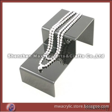 Write ladder-like acrylic/lucite jewelry/necklace/bracelet display/holder stand